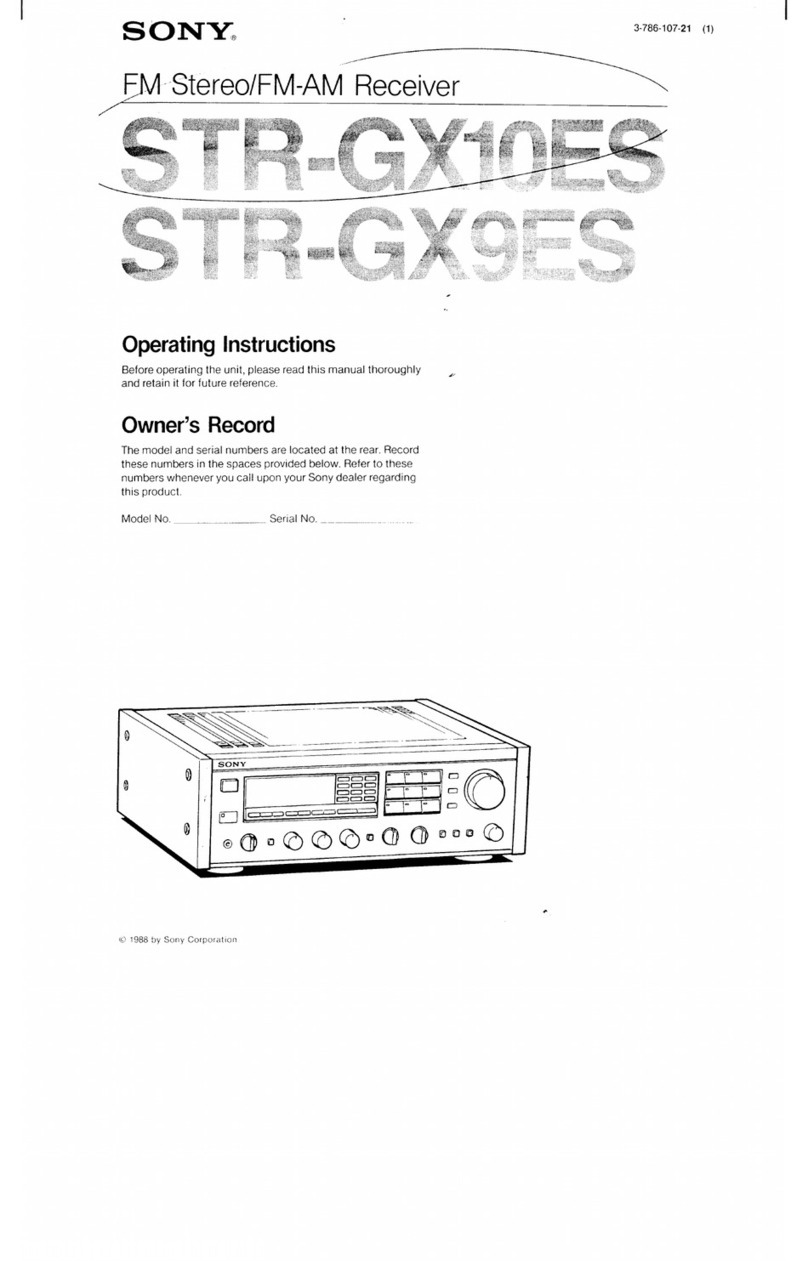 Sony STR-GX10ES User manual