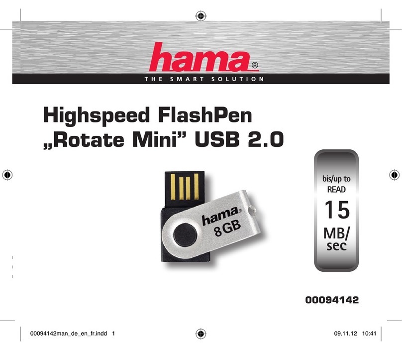Hama Highspeed FlashPen Floater USB 2.0 Operating	 instruction