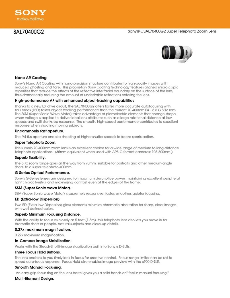 Sony SAL70400G2 User manual