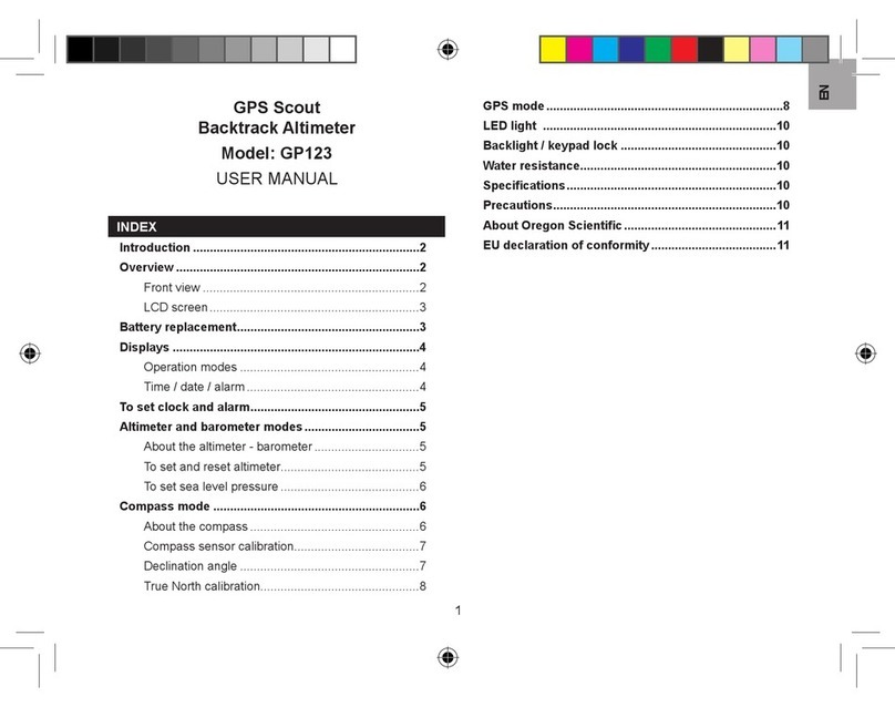 Oregon Scientific GP123 User manual