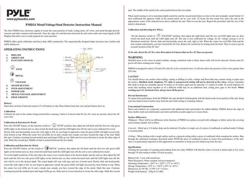 Pyle PMD24 User manual