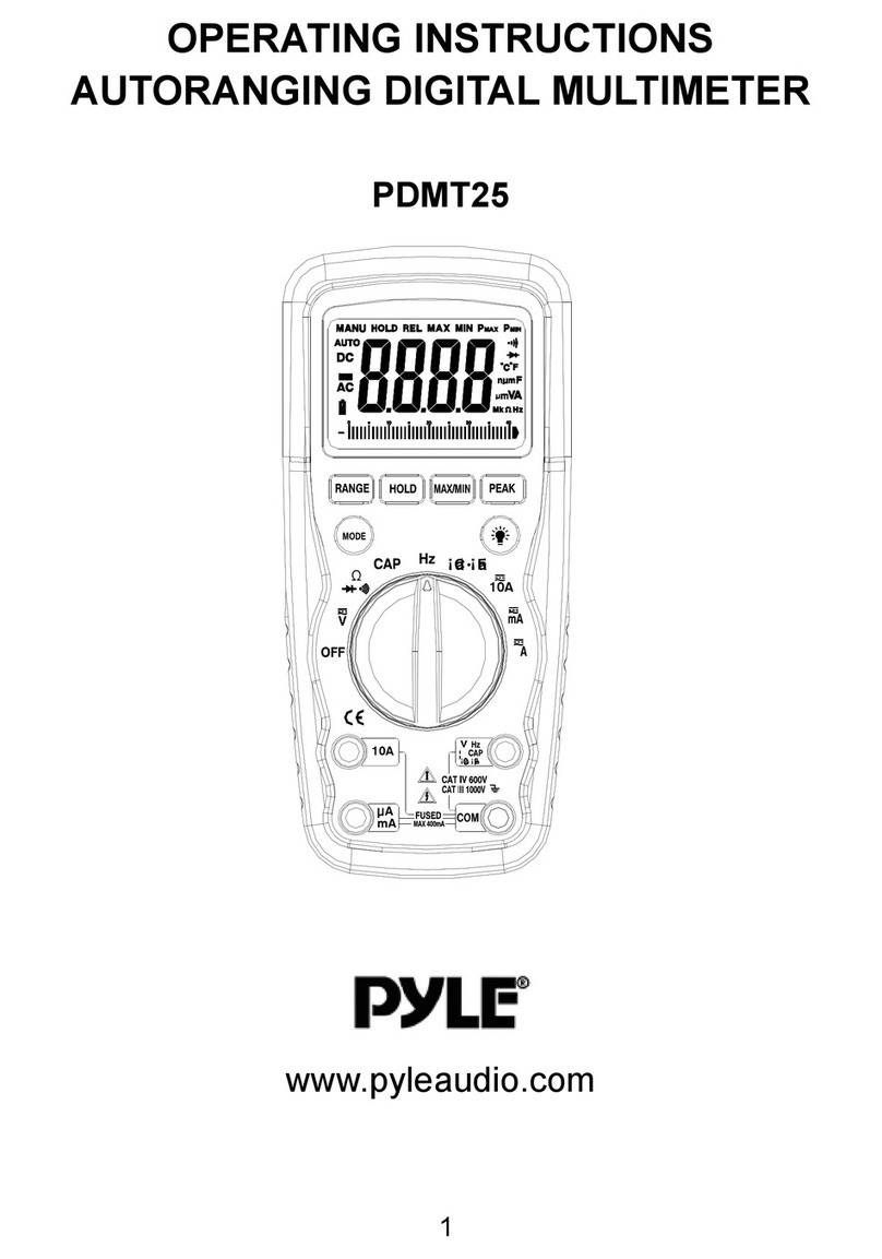Pyle PDMT25 User manual