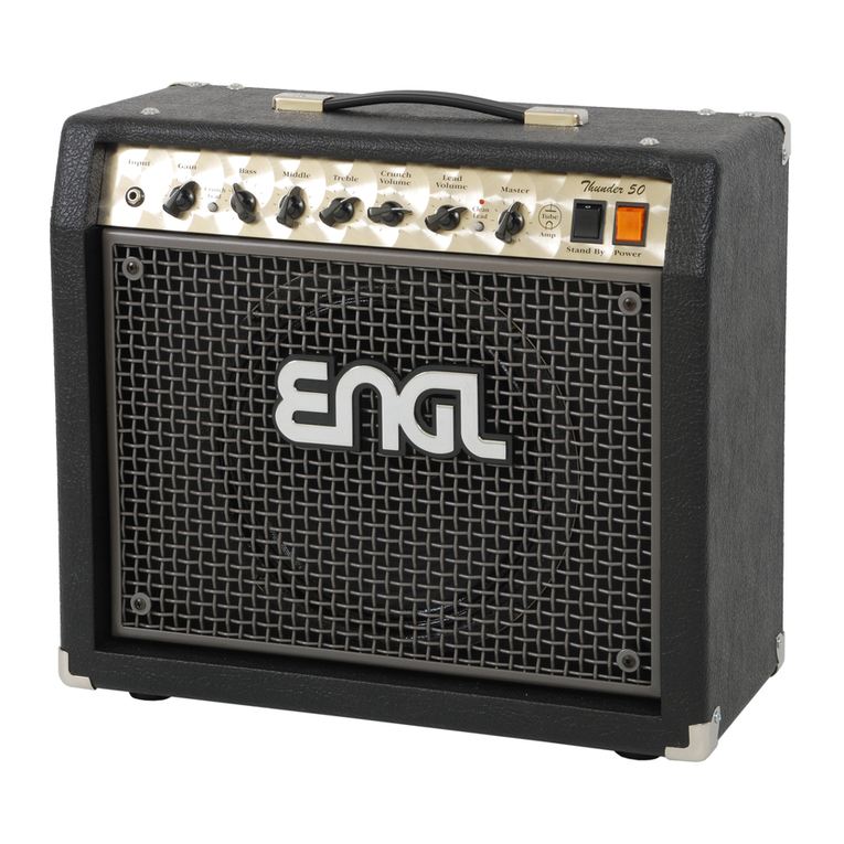 Engl Thunder 50 Type E322 User manual