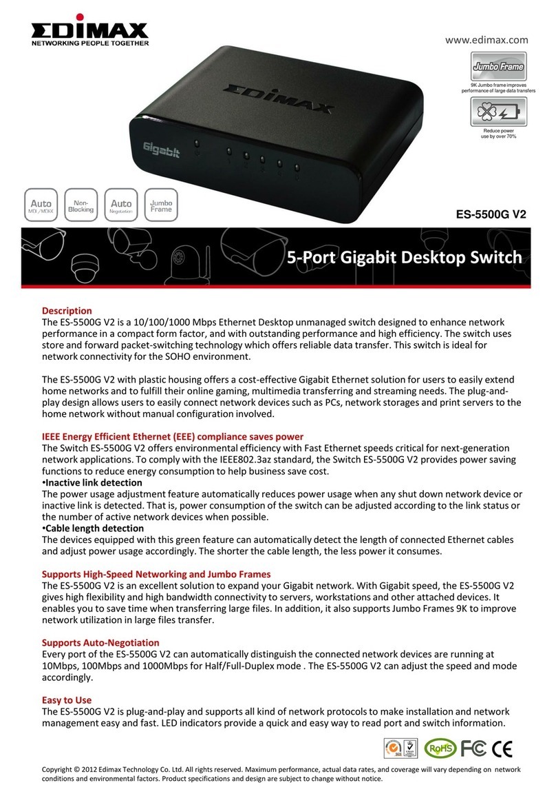 Edimax ES-5500G V2 datasheet