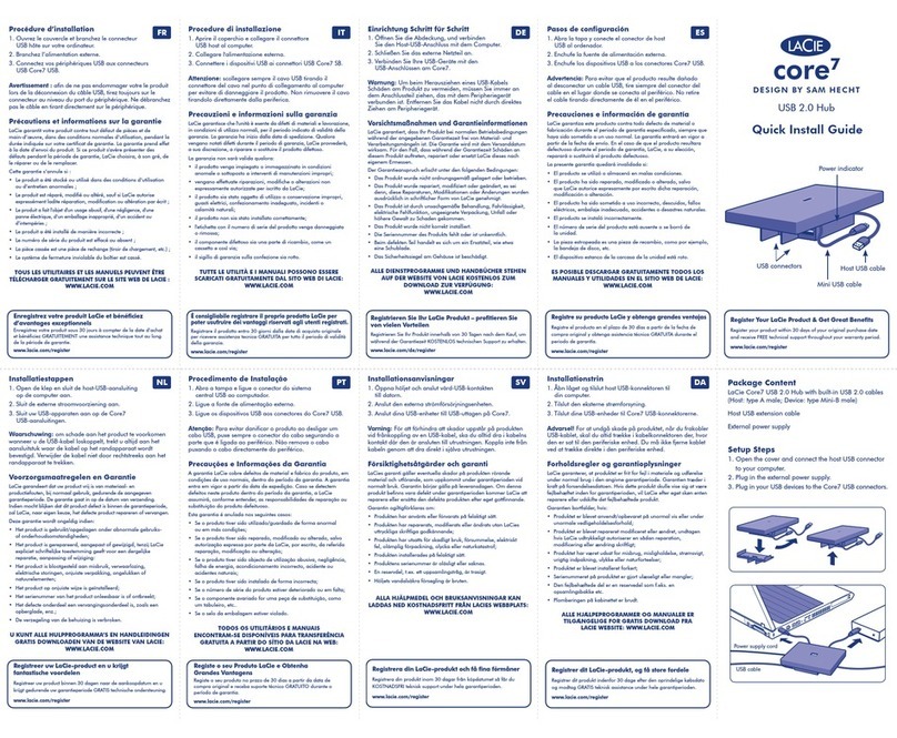 LaCie Core7 - Design by Sam Hecht Hub Quick install guide