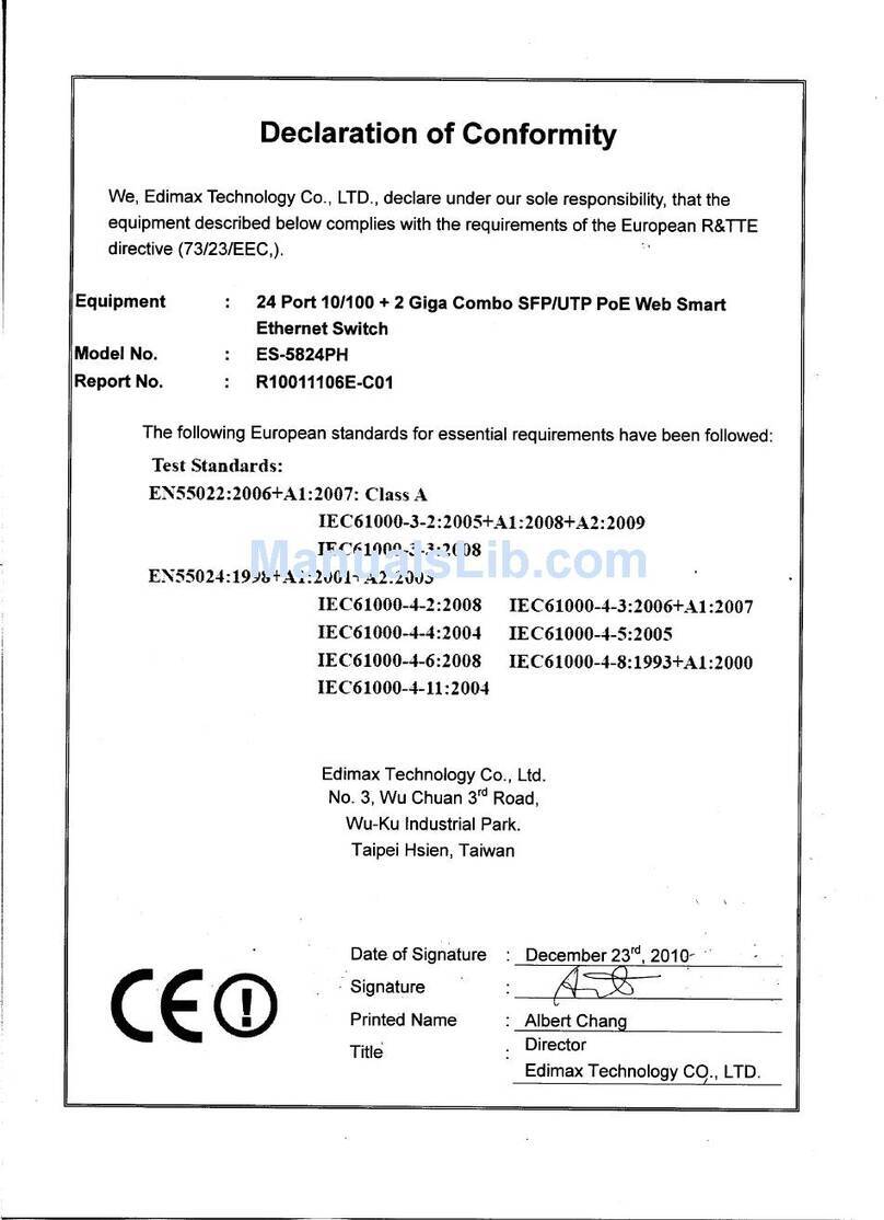 Edimax ES-5824PH manual