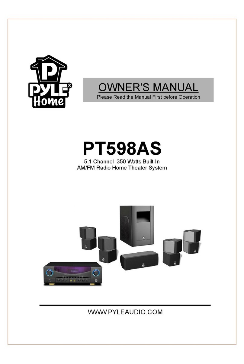 Pyle PT598AS User manual