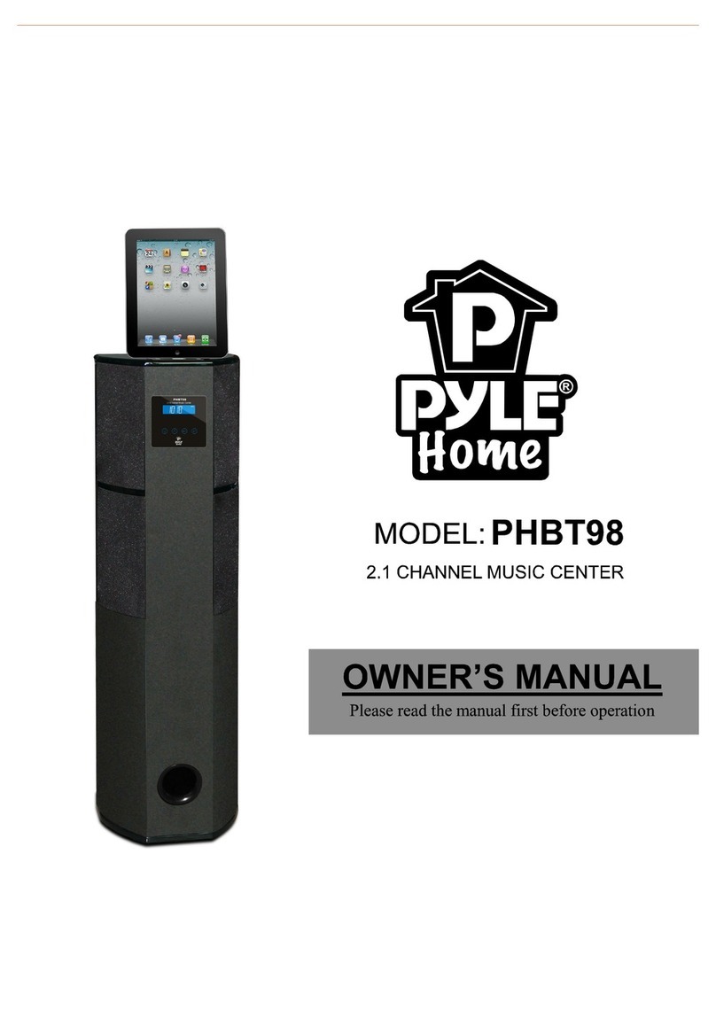 Pyle PHBT98PBK User manual