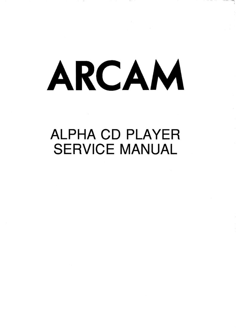 Arcam Alpha cd player User manual