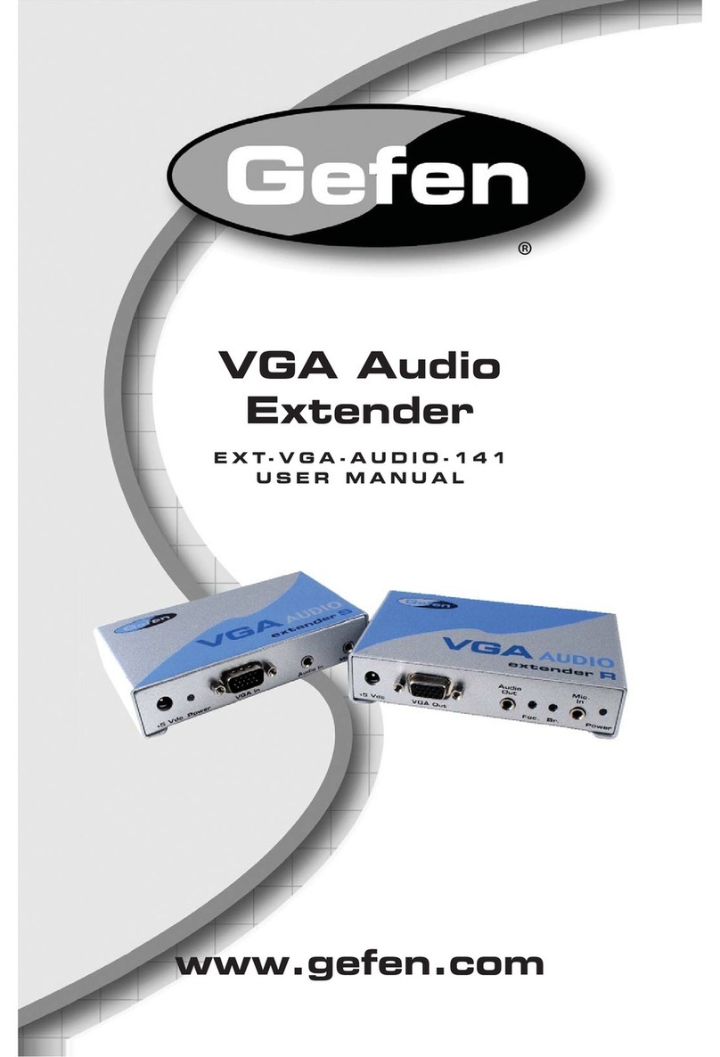 Gefen EXT-VGA-AUDIO-141 User manual