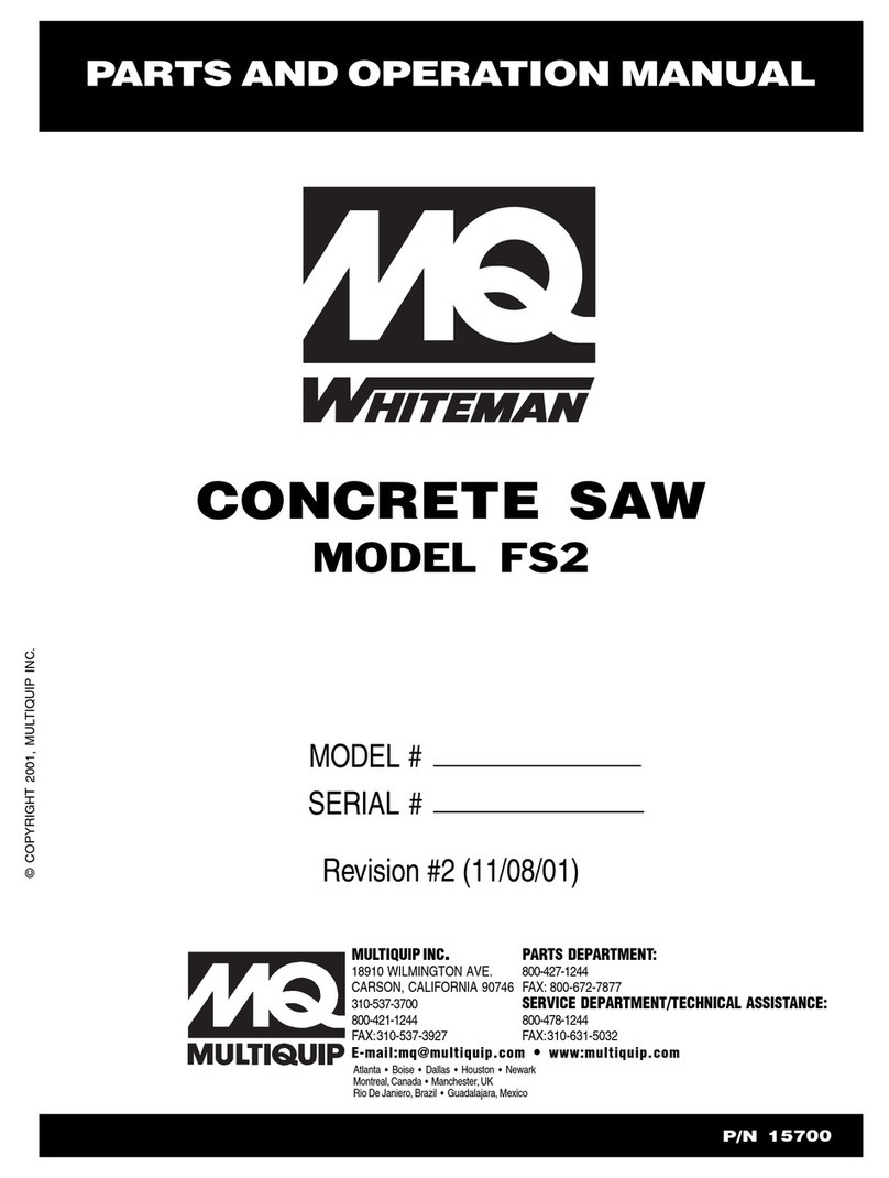 MULTIQUIP FS2 Parts and operation manual