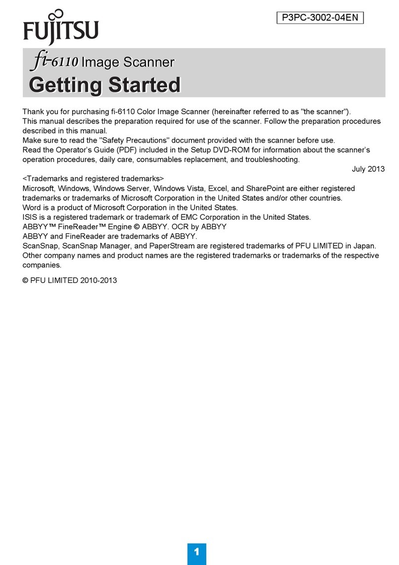 Fujitsu fi-6110 Getting started guide