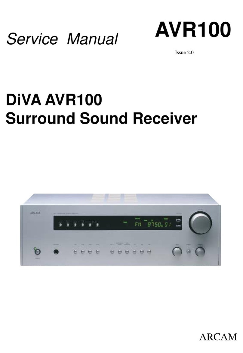 Arcam DiVA AVR100 Quick start guide