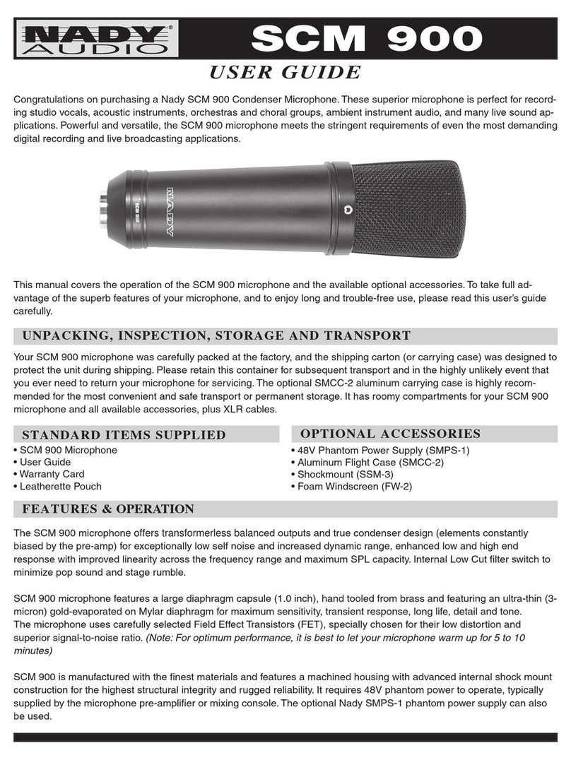 Nady Audio SCM 900 user guide