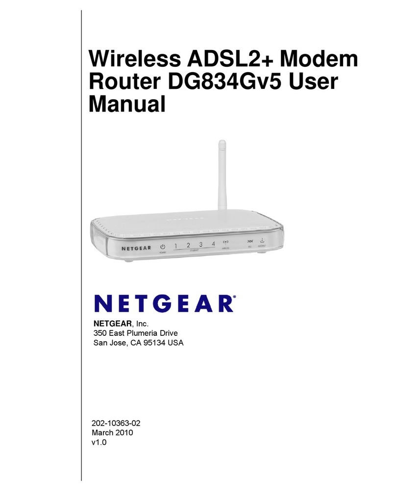 NETGEAR DG834G v5 User manual