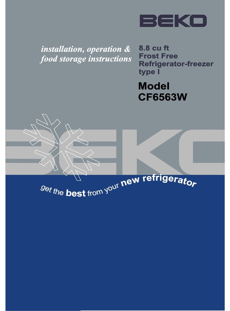 Beko CF6563W Installation instructions