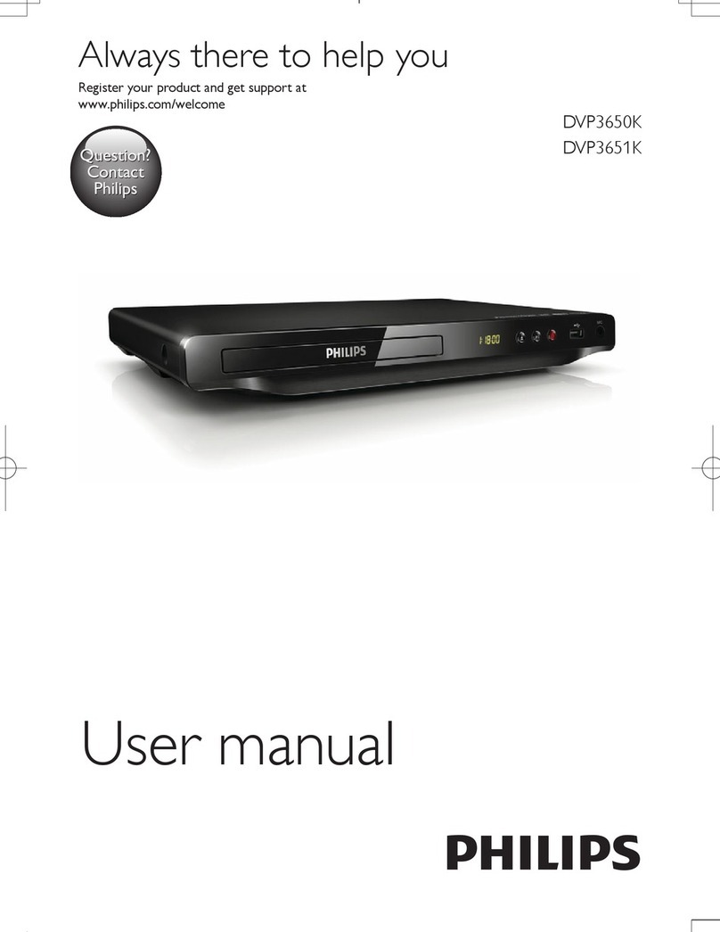 Philips DVP3650K User manual