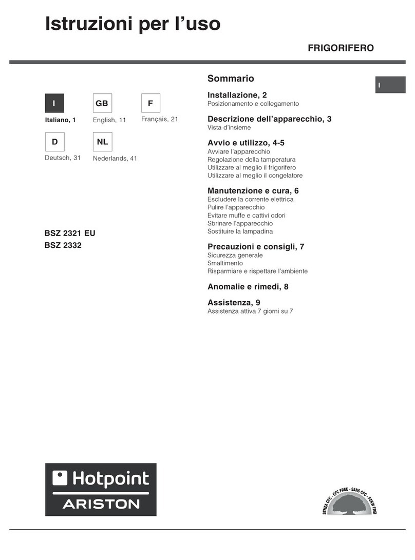 Hotpoint Ariston BSZ 2332 User manual
