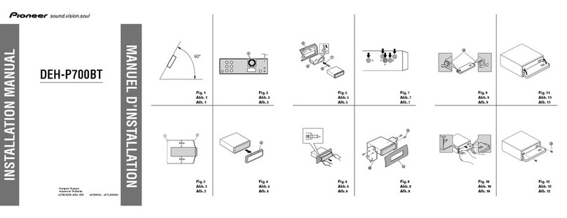 Pioneer DEH-P700BT - Premier Radio / CD installation manual