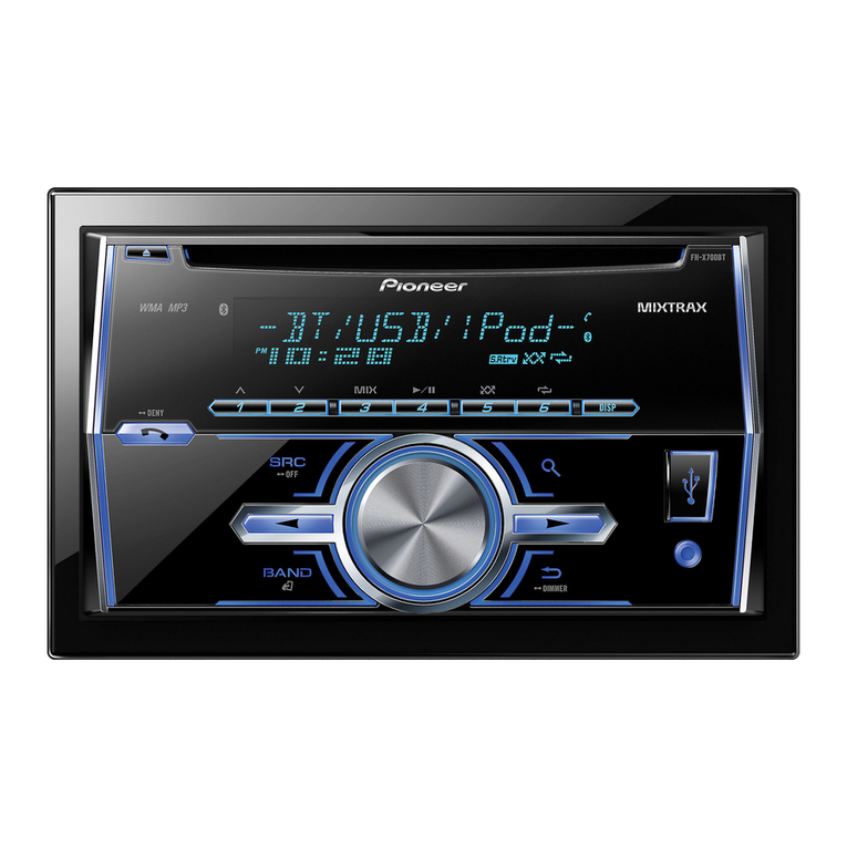 Pioneer FH-X700BT Operation manual