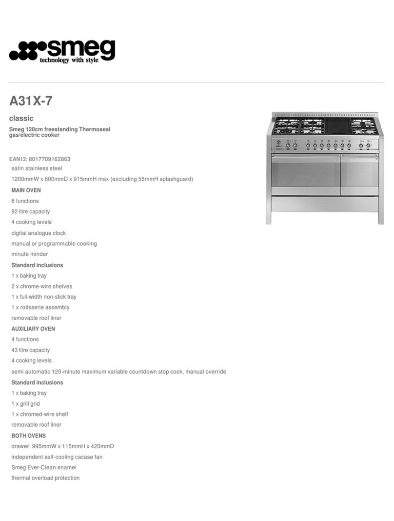 Smeg OPERA A31X Instruction and safety manual