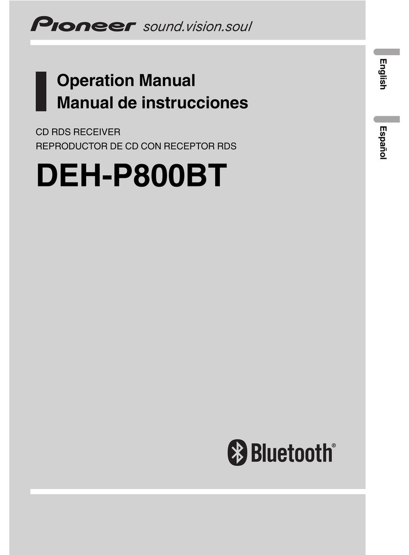 Pioneer DEH-P800BT Operation manual