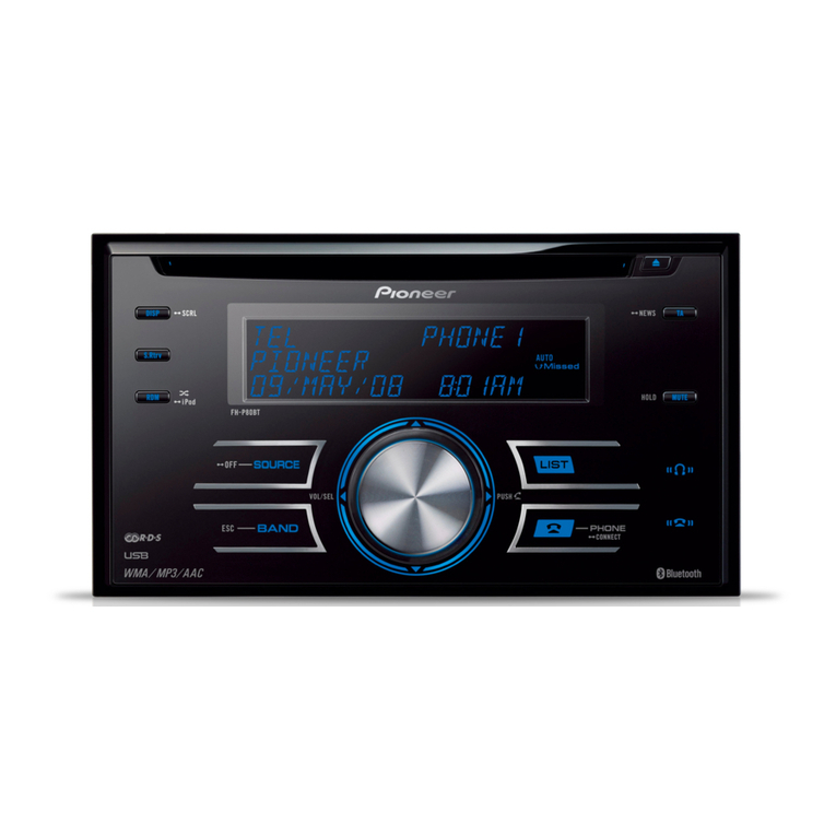 Pioneer FH-P80BT Operation manual