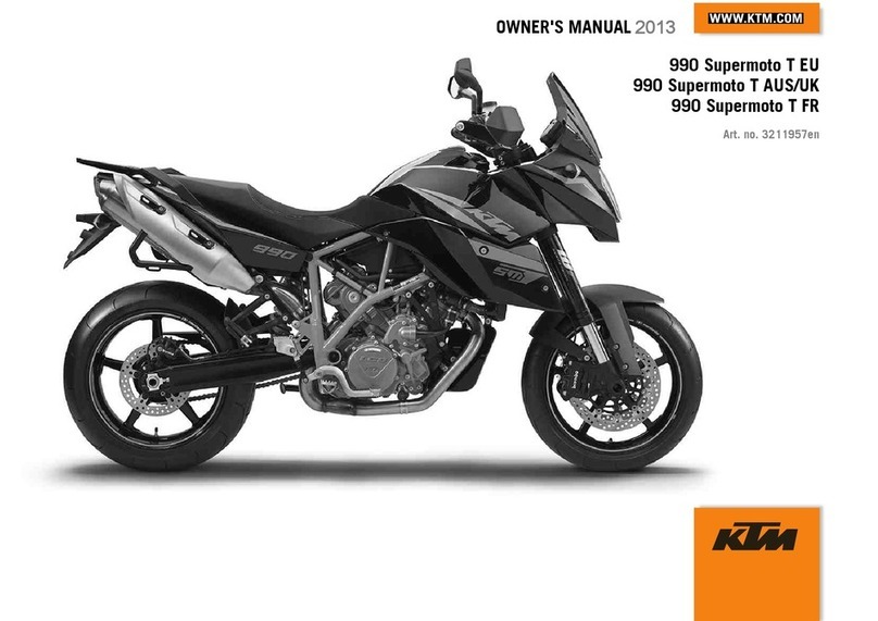 KTM 990 SUPERMOTO R EU User manual