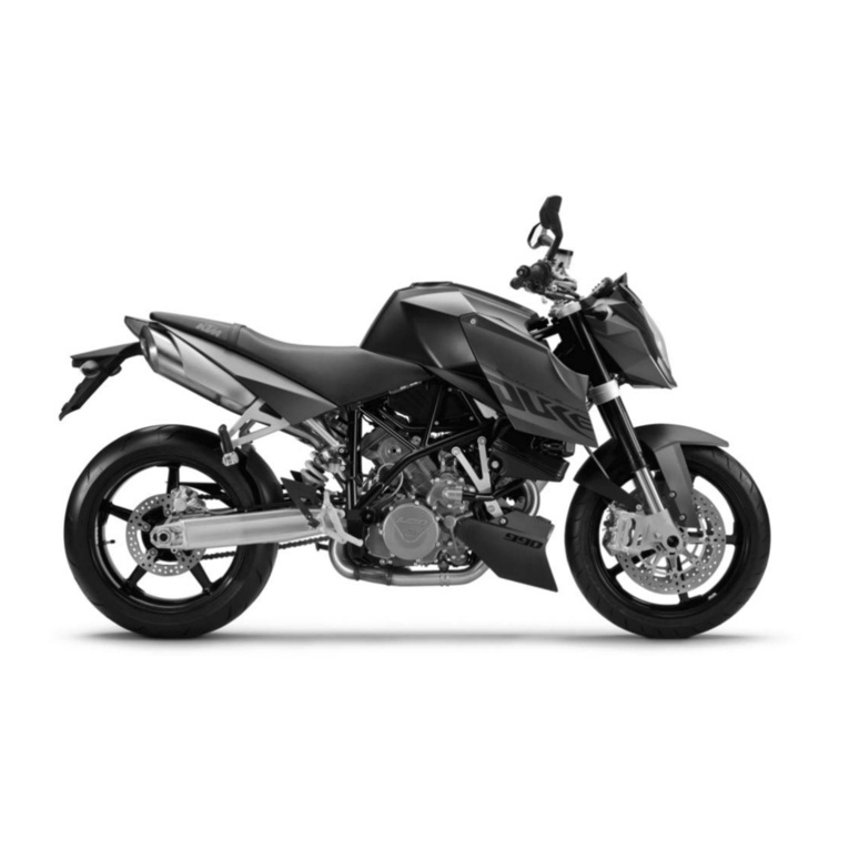 KTM 990 SUPER DUKE User manual KTM 990 SUPER DUKE User manual