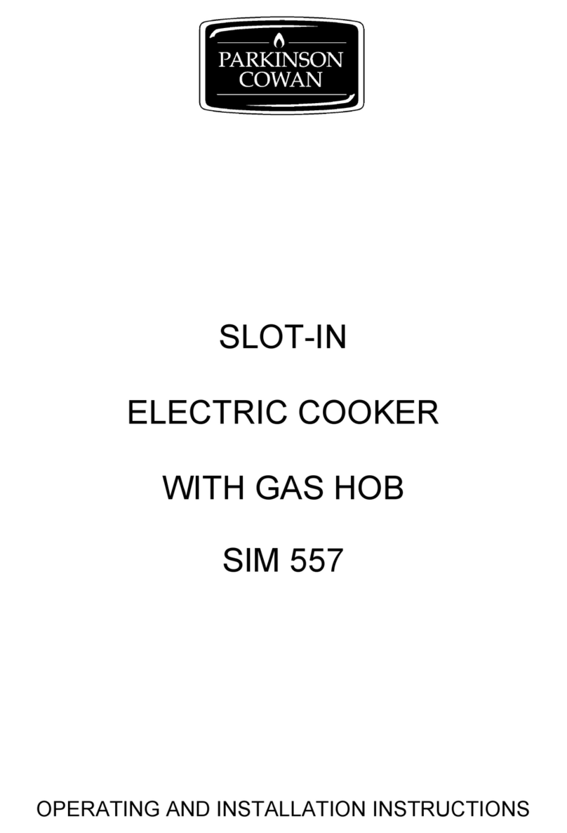 Parkinson Cowan SIM 557 OPERATING AND INSTALLATION Manual