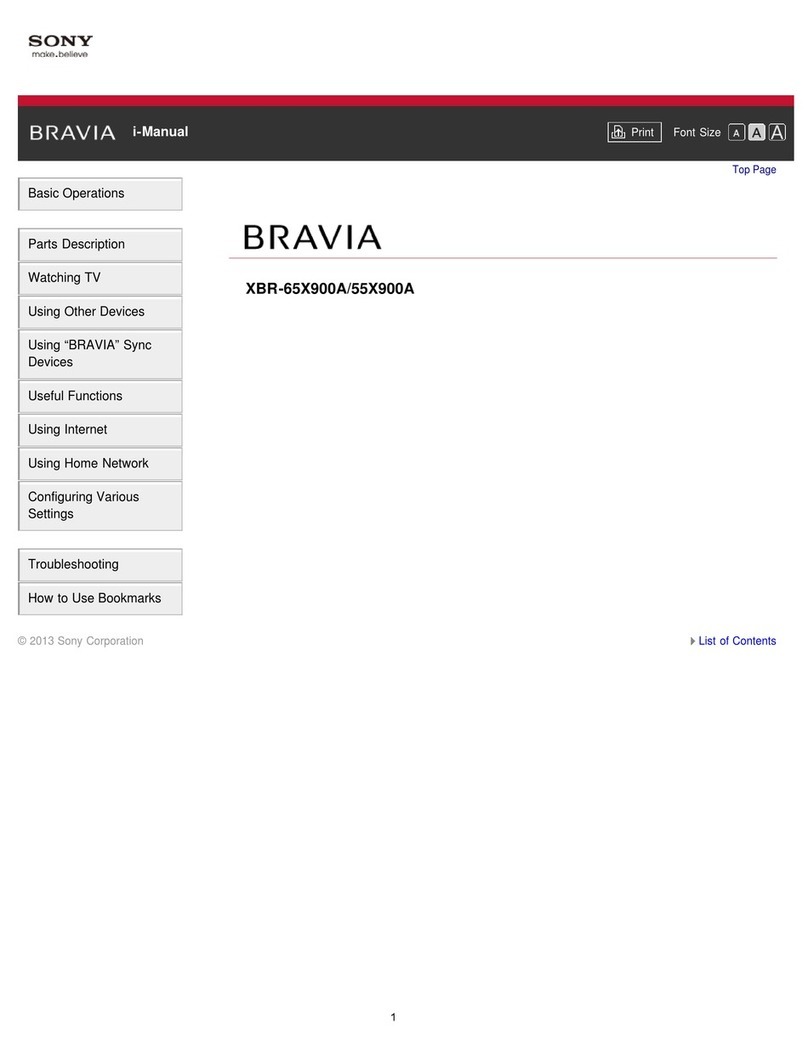 Sony XBR-65X900A User manual