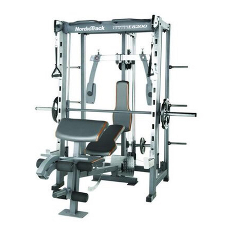 NordicTrack E8200 Competition Bench User guide