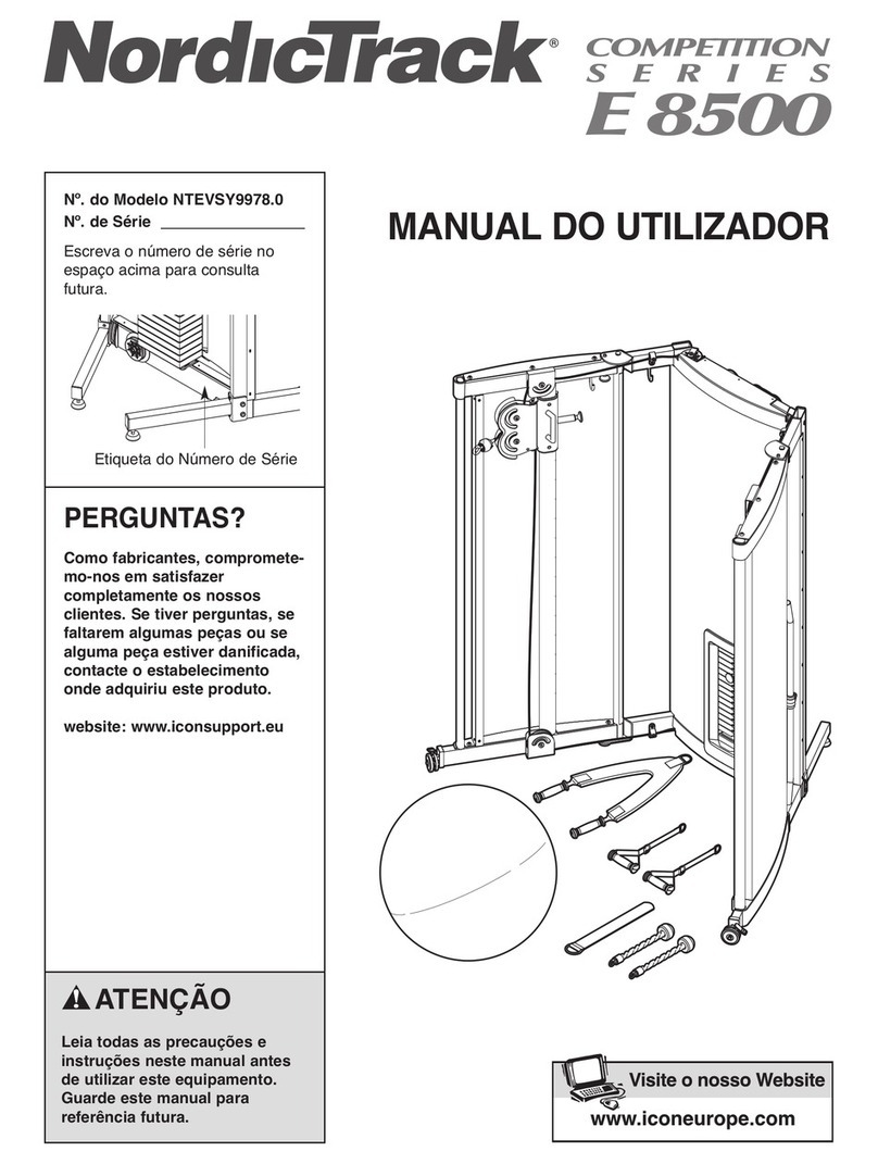 NordicTrack E8500 Cts Setup guide
