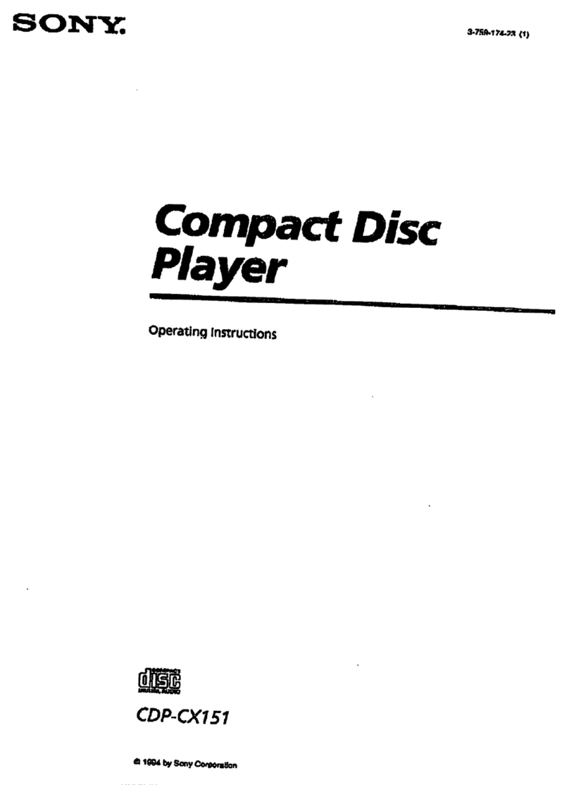 Sony CDP-CX151 User manual