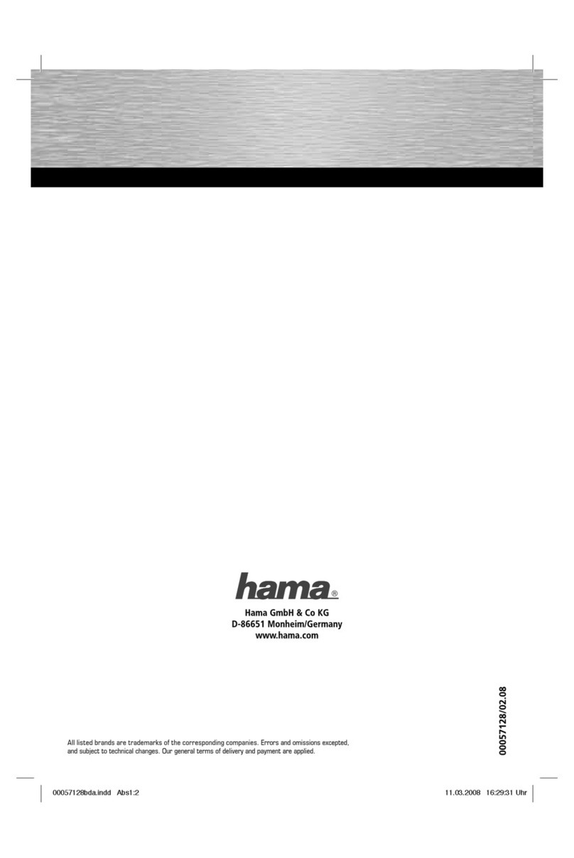 Hama I 600 User manual