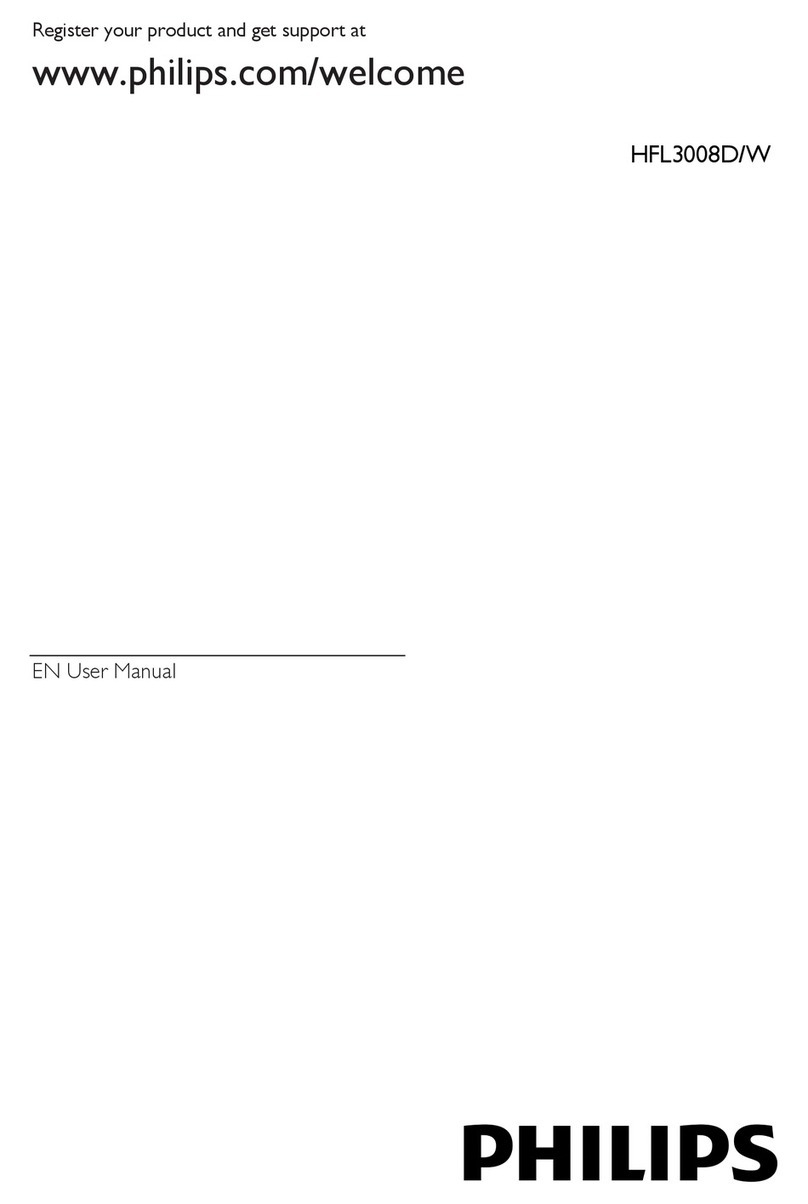 Philips HFL3008D/W User manual