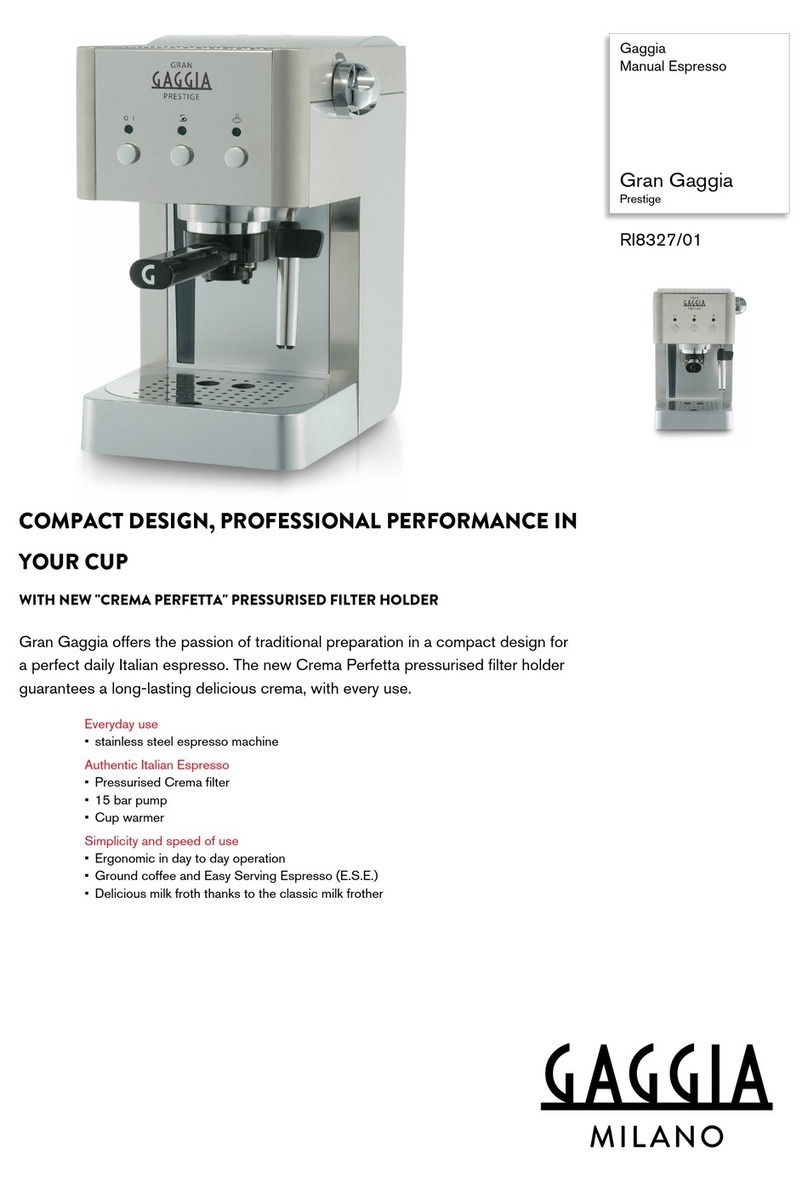 Gaggia Gran Gaggia RI8327/01 User manual