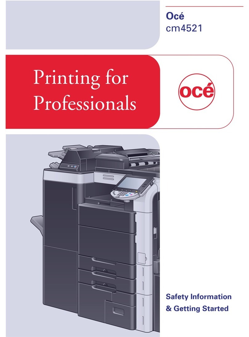 Oce cm4521 Safety information & getting started