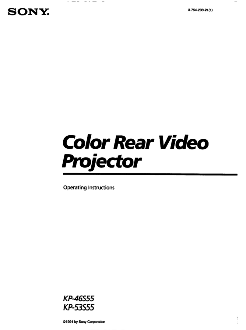 Sony KP-46S55 operating instructions