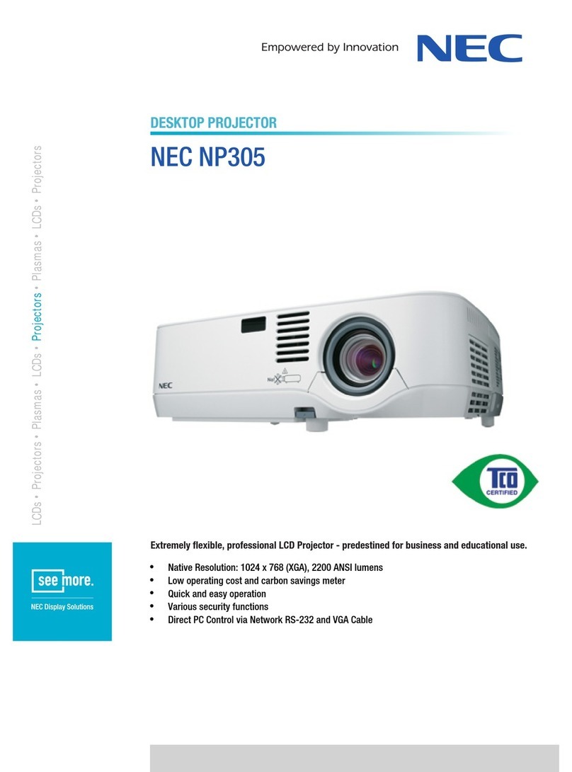 NEC NP305 User manual