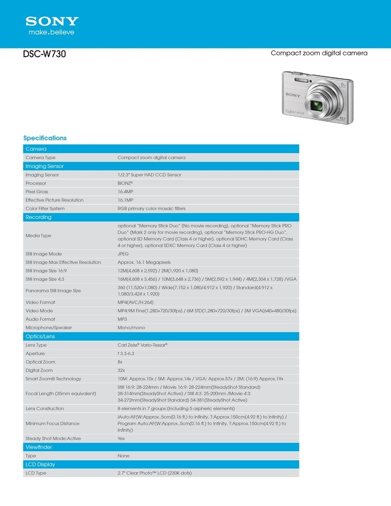Sony Cyber-shot DSC-W730 User manual