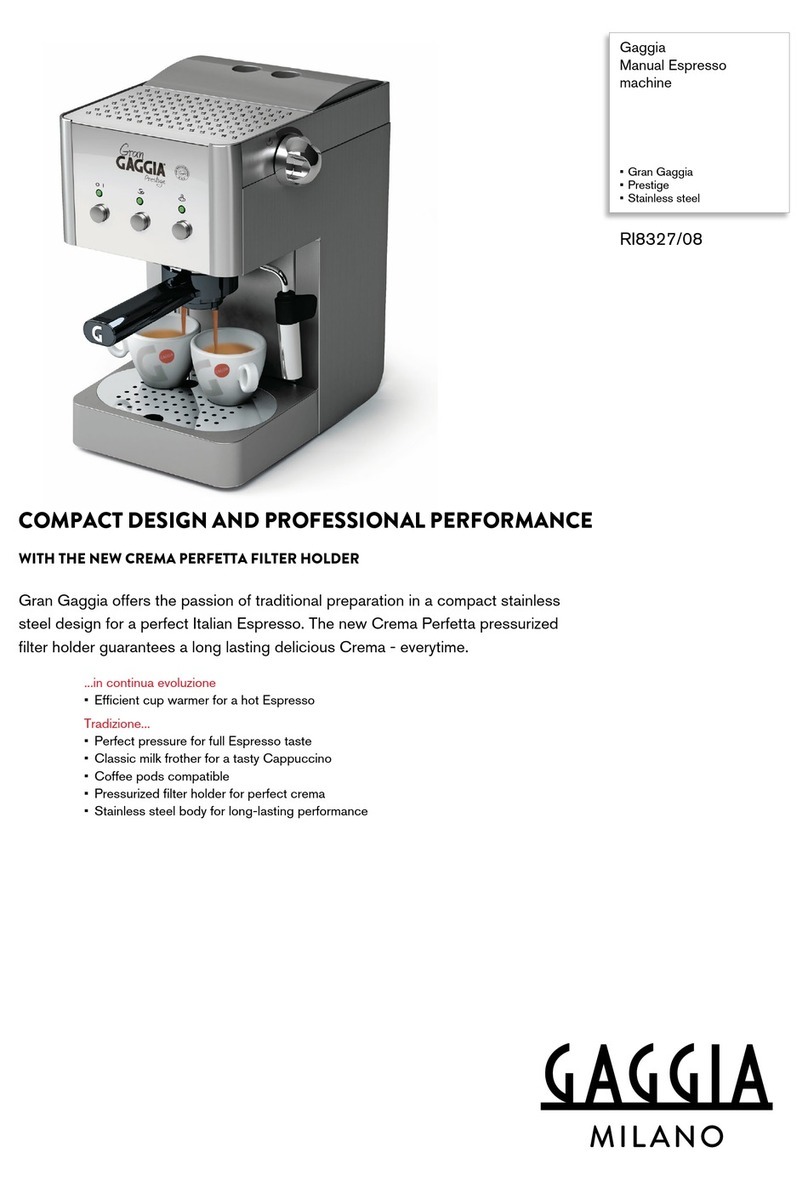 Gaggia Gaggia RI8327/08 User manual