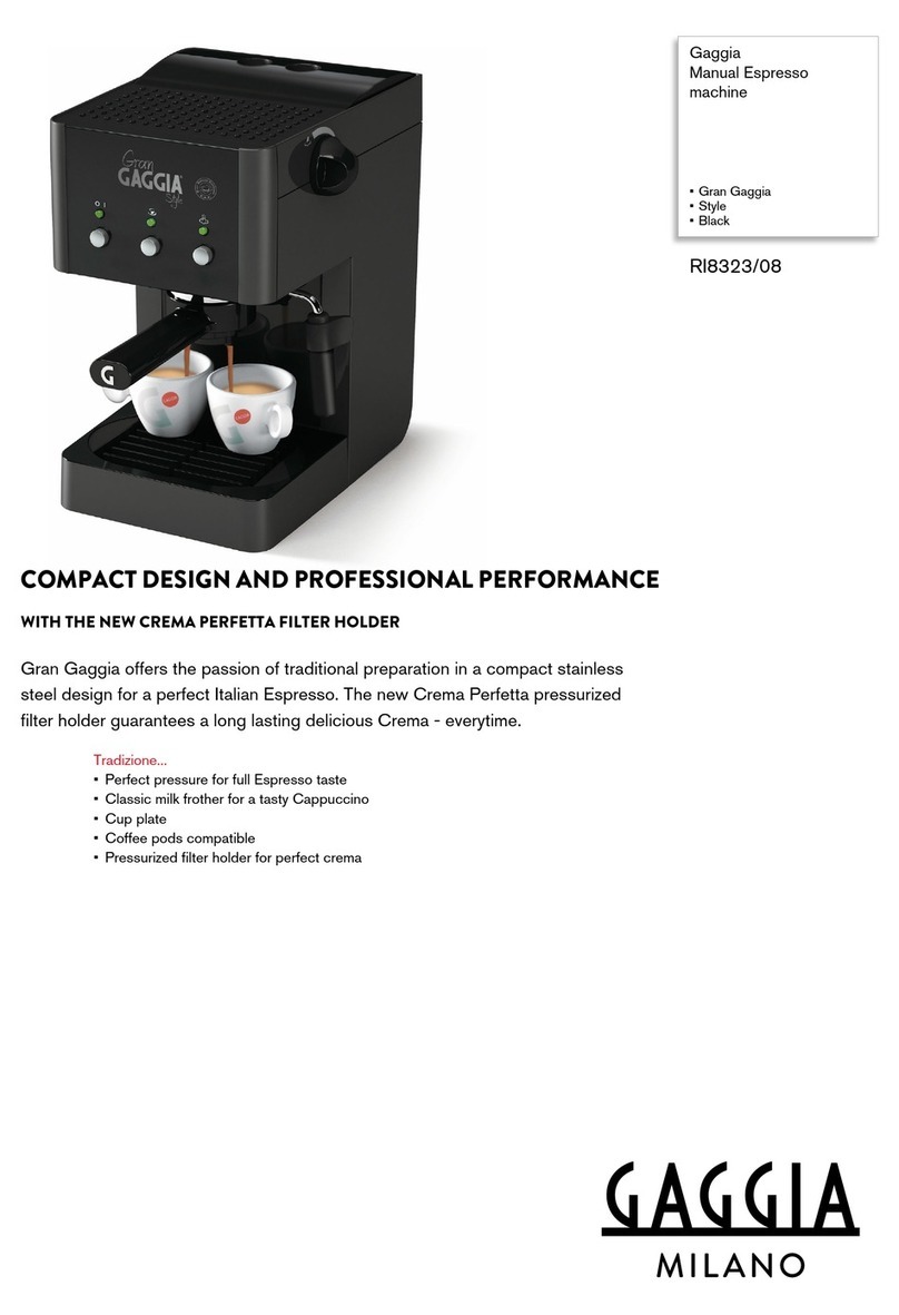 Gaggia Gaggia RI8323/08 User manual