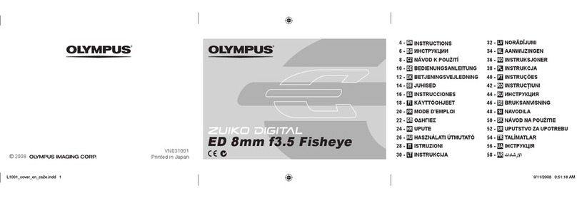 Olympus ED 8mm F3.5 Fisheye User manual