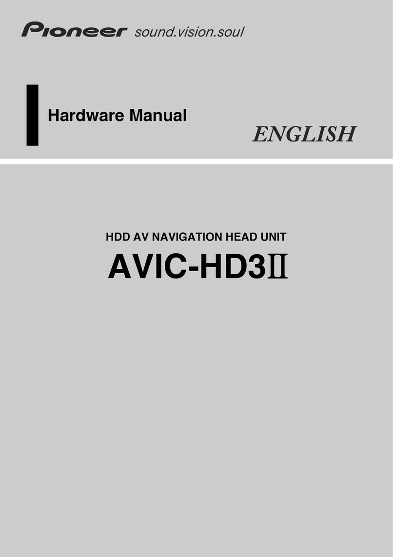 Pioneer AVIC-HD3 Hardware manual