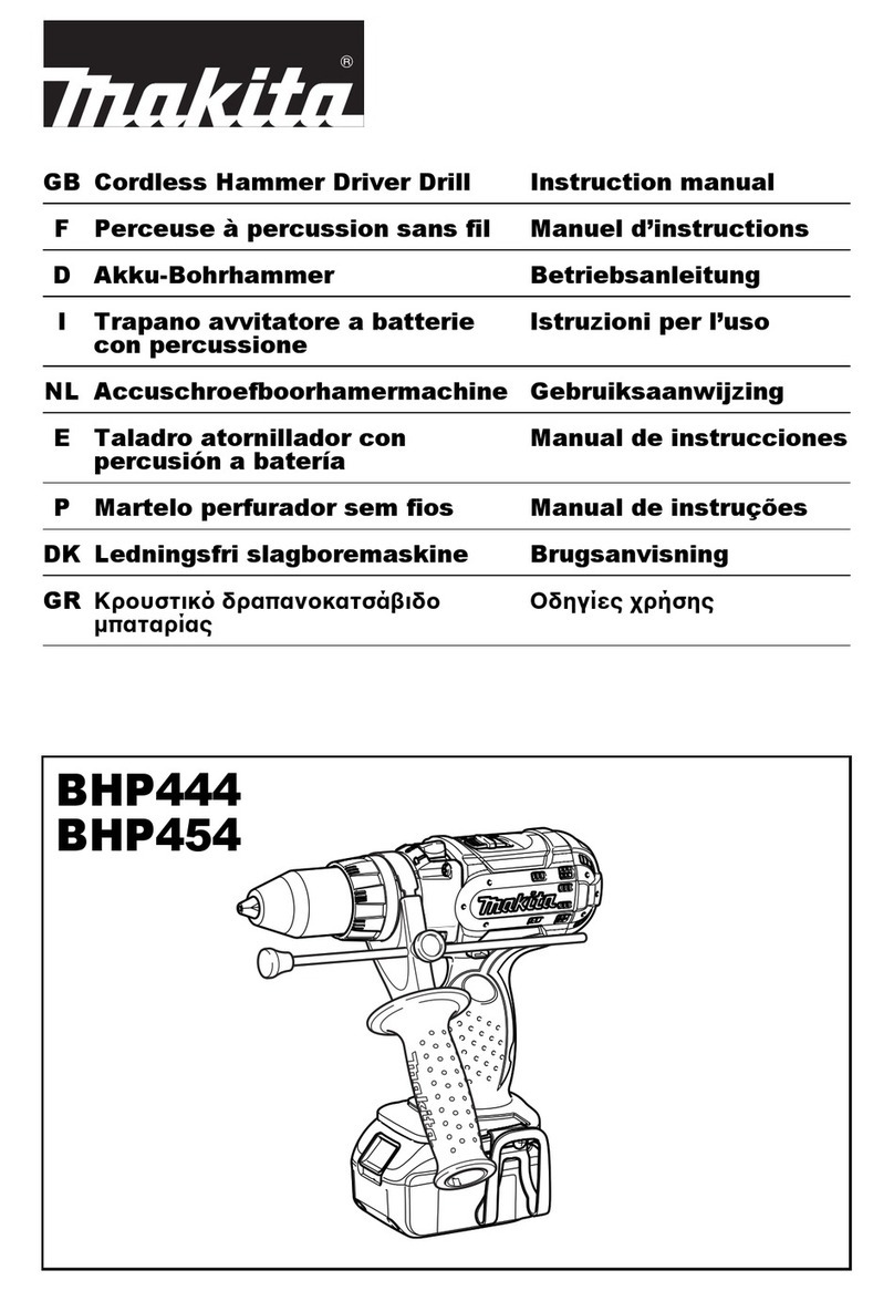 Makita BHP444 User manual