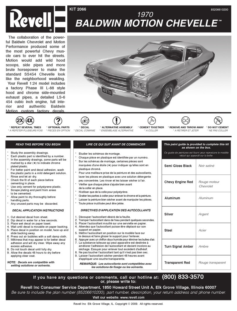 REVELL KIT 2066 User manual
