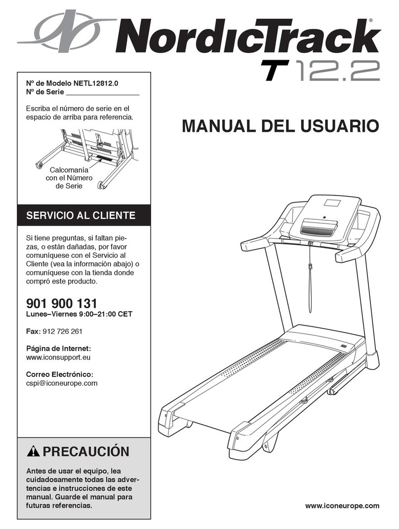 NordicTrack T 12.2 Treadmill User guide