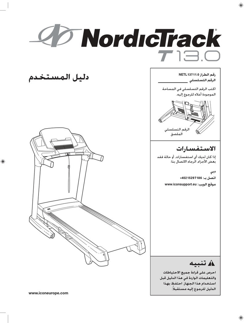 NordicTrack T 13.0 Treadmill manual