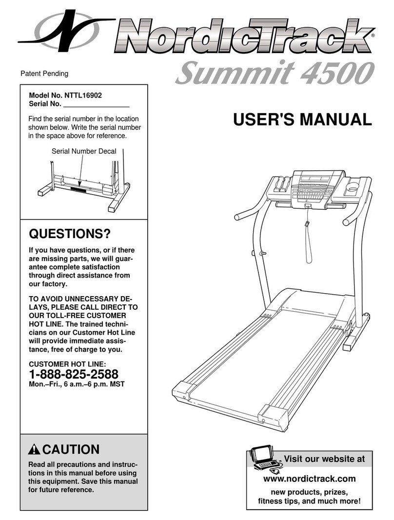 NordicTrack SUMMIT 4500 user manual